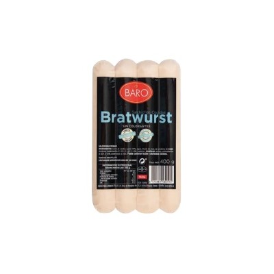 SALCHICHAS BRATWURST 400 G.       |UD|0,400|10