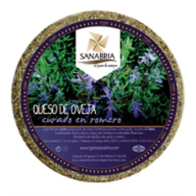 QUESO DE OVEJA CURADO AL ROMERO SANABRIA 3,2 KG.