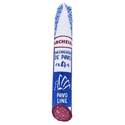 SALCHICHON VELA DE PAVO HALAL 1,6 KG. CARCHELEJO