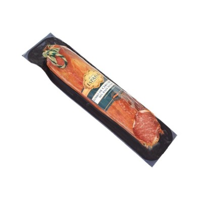 LOMO EMBUCHADO DE CEBO IBERICO MEDIAS PIEZAS 800 G.
