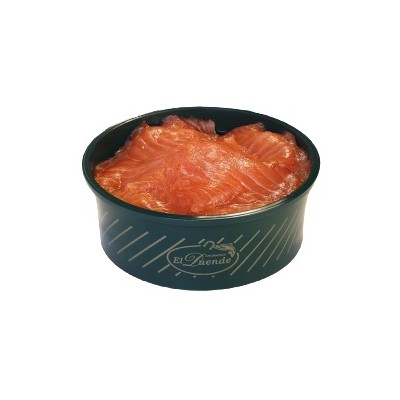 SALMON NORUEGO AHUMADO EN ACEITE 500 G.