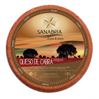 QUESO DE CABRA SEMICURADO SANABRIA 3 KG.