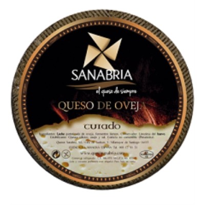 QUESO DE OVEJA CURADO SANABRIA 2,8 KG.