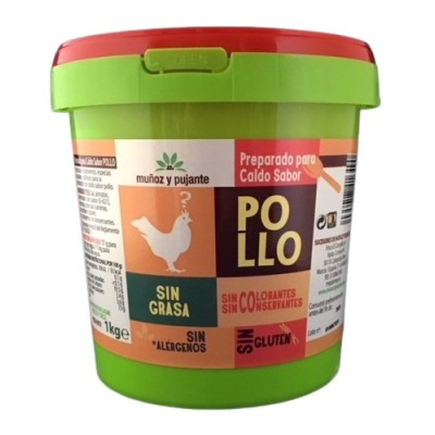 CALDO DE POLLO SIN ALERGENOS 1 KG.