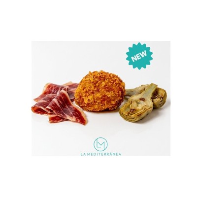 CRQ. DE ALCACHOFA FRESCA Y JAMON IBERICO 40 G. PACK 20 UDS.