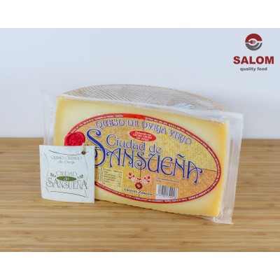 QUESO DE OVEJA VIEJO DE LECHE CRUDA SANSUEÑA 1,6 KG.