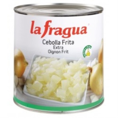 CEBOLLA FRITA CON ACEITE DE OLIVA LATA 3 KG.