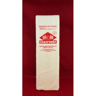 MANTECA PURA EN BARRA 1,7 KG.