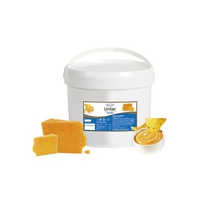 SALSA CON QUESO CHEDDAR CUBO 2,2 KG.