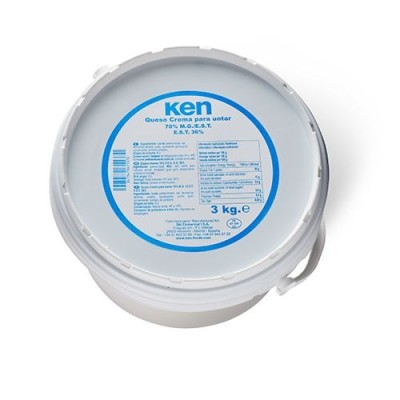 QUESO CREMA NATURAL KEN 3 KG.