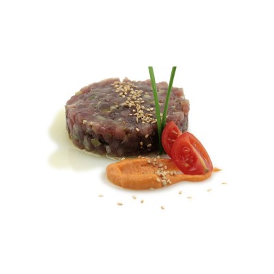 TARTAR DE ATUN CORTADO A CUCHILLO 100 G. FOODVAC