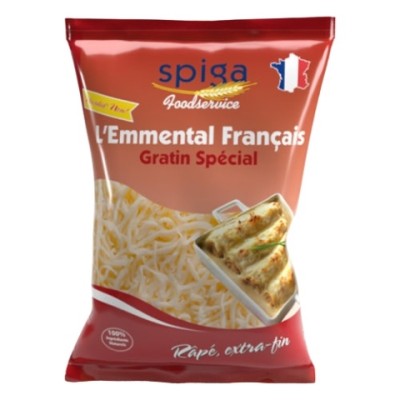 QUESO EMMENTAL FRANCES RALLADO 1 KG.